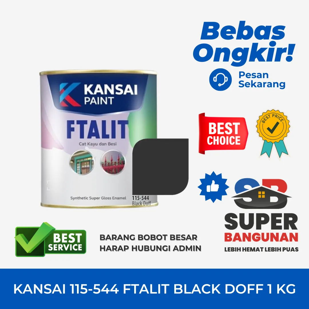 KANSAI 115-544 FTALIT BLACK DOFF 1 KG (A)