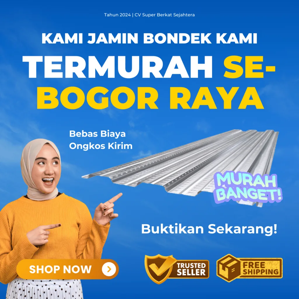 Super Bangunan adalah toko bahan bangunan terdekat di Cibinong yang siap memenuhi kebutuhan proyek Anda. Kami merupakan distributor besi dan semen terpercaya yang menawarkan garansi termurah untuk semua produk, mulai dari bahan bangunan hingga alat konstruksi berkualitas. Dengan layanan gratis ongkir Cibinong untuk pembelian tertentu dan pengiriman cepat, Super Bangunan memastikan kepuasan Anda dalam setiap transaksi. Pilih Super Bangunan, toko bahan bangunan dengan garansi termurah yang selalu hadir memberikan kemudahan untuk kebutuhan proyek besar maupun kecil!