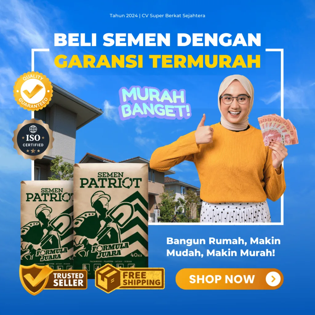 Super Bangunan adalah toko bahan bangunan terdekat di Cibinong yang siap memenuhi kebutuhan proyek Anda. Kami merupakan distributor besi dan semen terpercaya yang menawarkan garansi termurah untuk semua produk, mulai dari bahan bangunan hingga alat konstruksi berkualitas. Dengan layanan gratis ongkir Cibinong untuk pembelian tertentu dan pengiriman cepat, Super Bangunan memastikan kepuasan Anda dalam setiap transaksi. Pilih Super Bangunan, toko bahan bangunan dengan garansi termurah yang selalu hadir memberikan kemudahan untuk kebutuhan proyek besar maupun kecil!