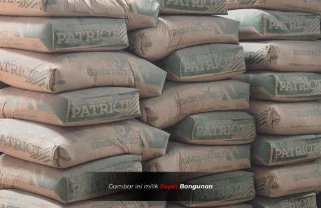 Semen Patriot sebagai jenis semen tipe PCC (Portland Composite Cement) yang tersedia dalam kemasan 40 kg dan 50 kg